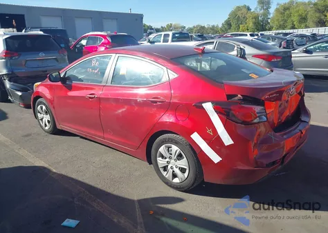 2016 Hyundai Elantra Se from USA, damaged, VIN 5NPDH4AE5GH779114